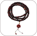 Rosewood and Jade Prayer Beads Mala