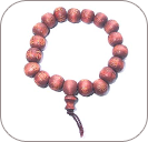 Wrist Mala Cedar Color